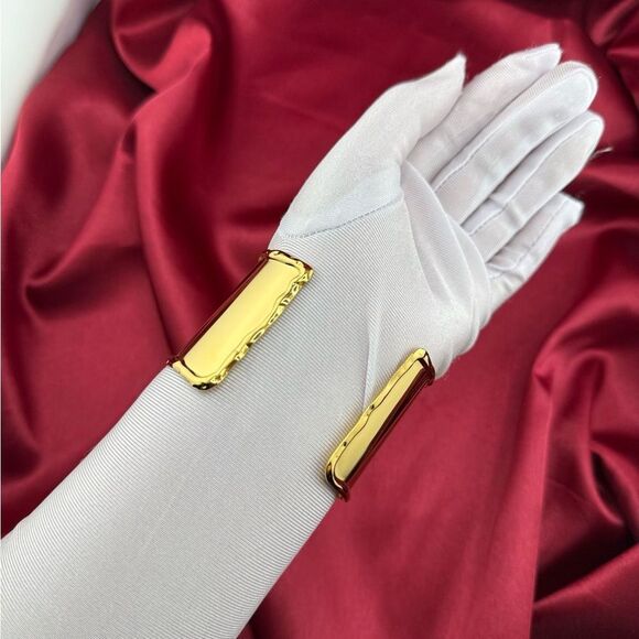 Golden Solstice: Sculptural Sun Emblem Cuff Bracelet Antropologie - Picture 10 of 11